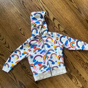 Hanna Andersson Print Faux Shearling Lined Hoodie